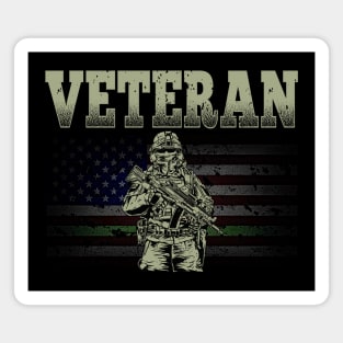 VETERAN TROOP FLAG Magnet